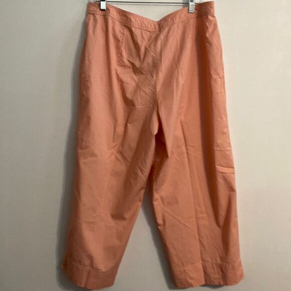 Linden Hill Peach wide leg capris, size 16 - Picture 2 of 3
